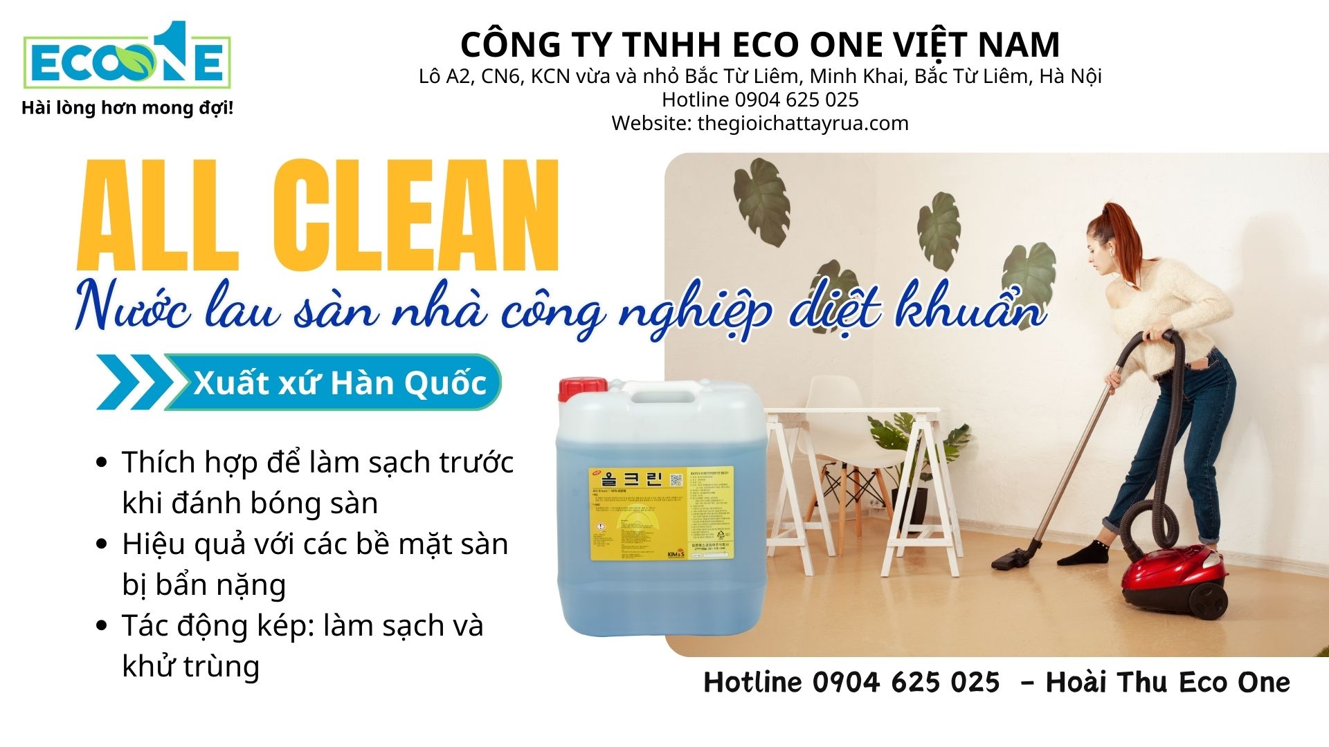  All Clean - Nước lau sàn diệt khuẩn